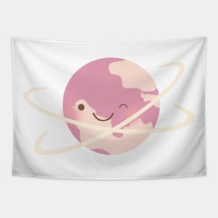 Pink Planet Tapestry