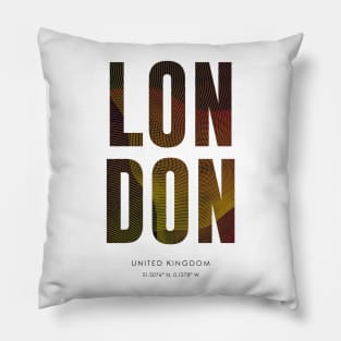 London City typography Pillow