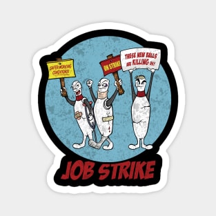 Bowling Job Strike Comics Magnet