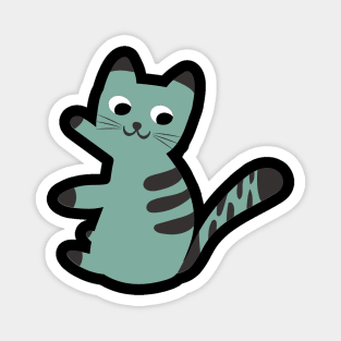 Cute cat childish print. Perfect for t-shirt, apparel, cards, poster, nursery decoration. Vector Illustration Magnet