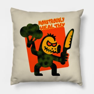 Broccoli monster Pillow