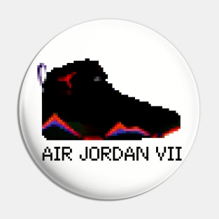 AIR JORDAN VII RETRO PIXELATED ART SHOE COLLECTION Pin