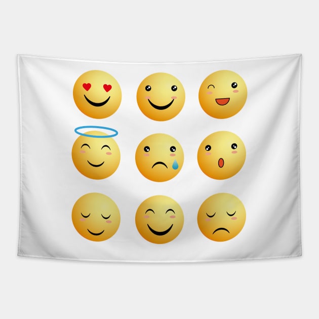 Emoji 1 Tapestry by grafart