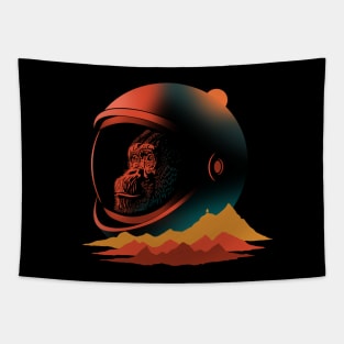 Space Monkey Astronaut Tapestry