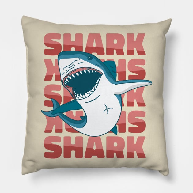 Shark Swimming Pillow by Safdesignx