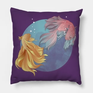 Fighting Fish Pillow