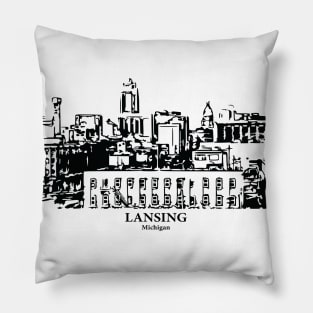 Lansing - Michigan Pillow