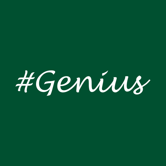 Genius Word - Hashtag Design by Sassify