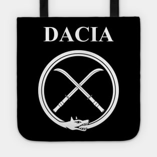 Ancient Dacia Dacian Draco and Falx Symbol Tote