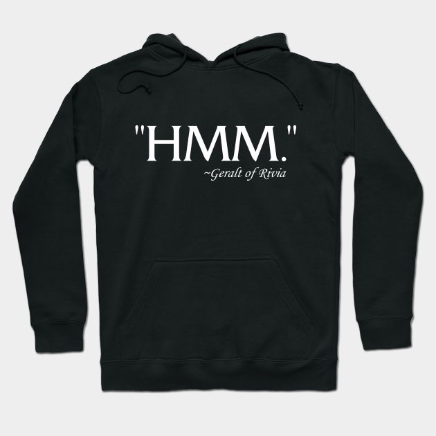 Hmm. (White) - The Witcher - Hoodie | TeePublic