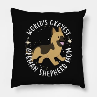 World's Okayest German Shepherd Mom Pillow