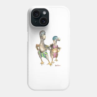 Dodo goes swimming Phone Case