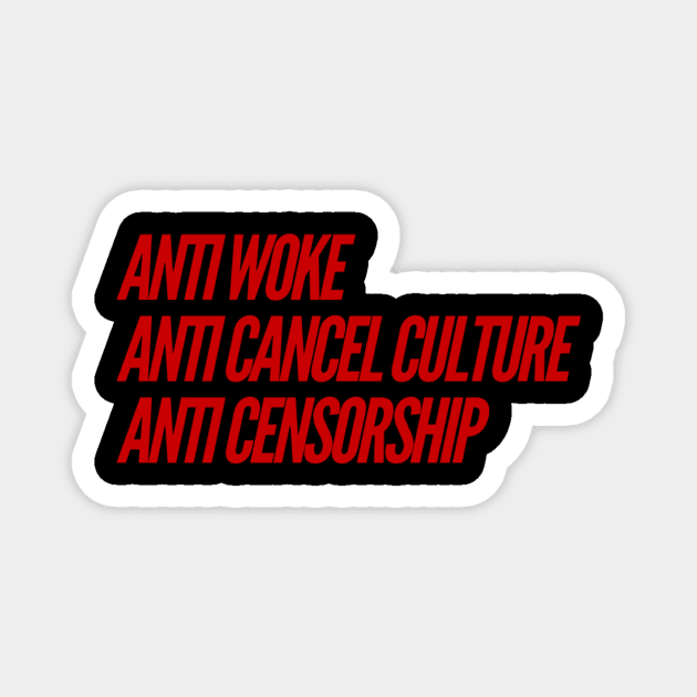 Anti censorship Magnet by MADMIKE CLOTHING