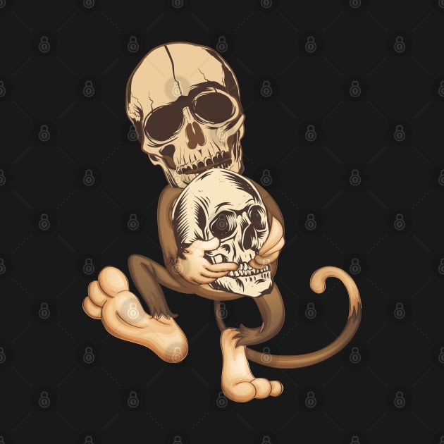 Monkey skull by SAVELS