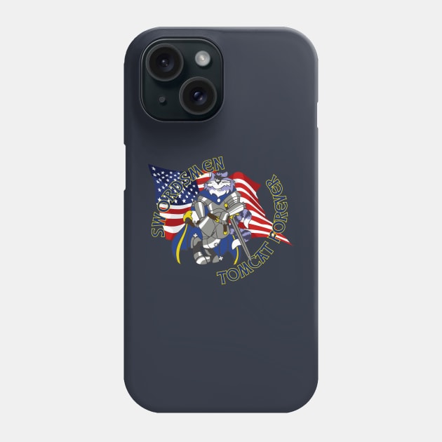 Tomcat Forever Swordsmen Phone Case by MBK