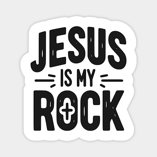 Jesus is My Rock Magnet by Frank Ring