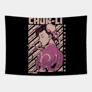 Chun Li CHINA Street Fighter fan art Tapestry