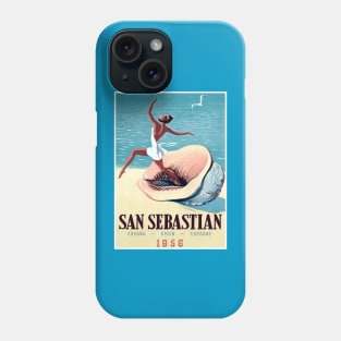 San Sebastian Spanish Travel and Tourism Advertising Resort Print Phone Case