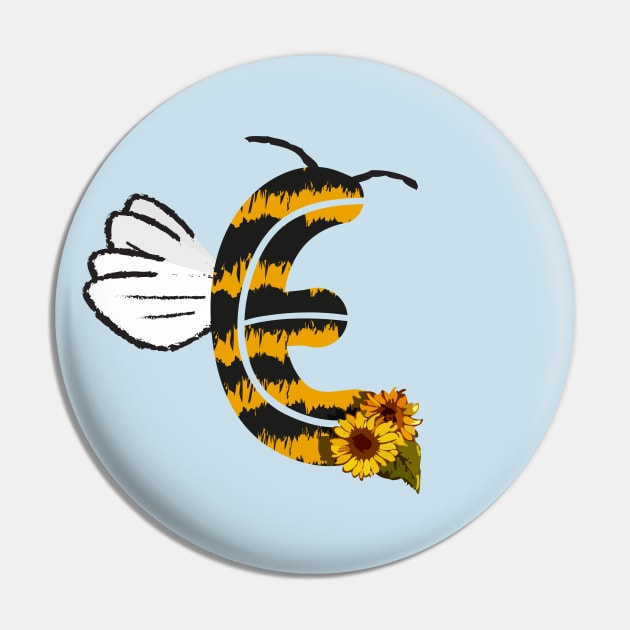 Bee Letter - E Pin by Fusti