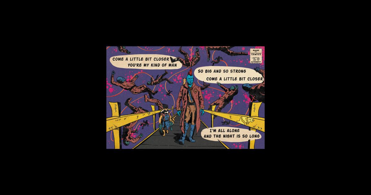 Guardians of the Galaxy Whistle scene retro comic Guardians Of The Galaxy Sticker TeePublic