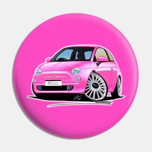 Fiat 500 Pink Pin