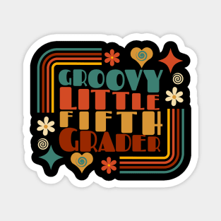 Groovy Little FIFTH Grader First Day of School Magnet