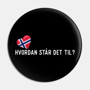 Norwegian Hvordan står det til? Pin