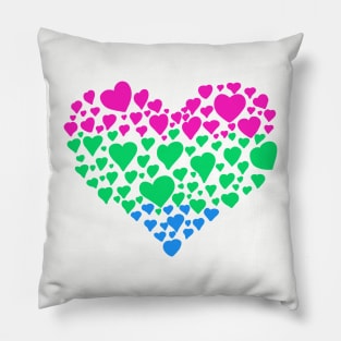 Polysexual heart Pillow