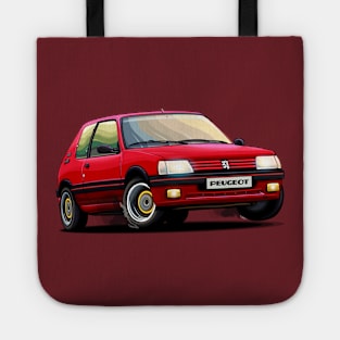 Peugeot 205 Red Tote