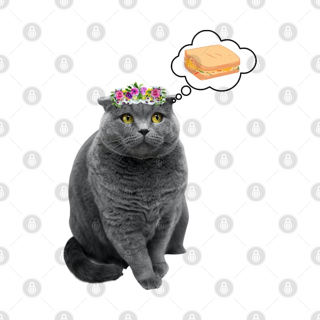 Cute cat wants toast by DMS DESIGN