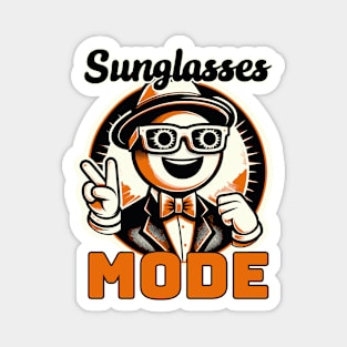 Sunglasses Mode Total Solar  Eclipse Vintage Magnet