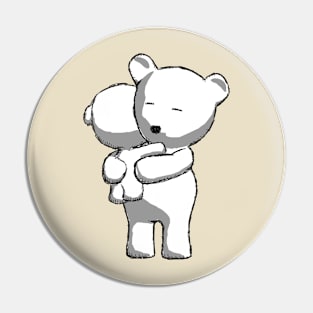 Teddy with baby bear Pin