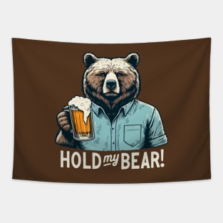Hold my Bear v2 Tapestry