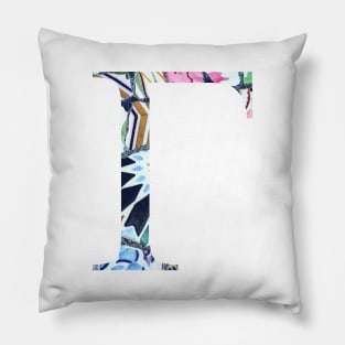 Barcelona Gaudi Gamma Sorority Letter Pillow