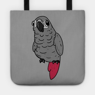 African grey parrot Derpy Tote