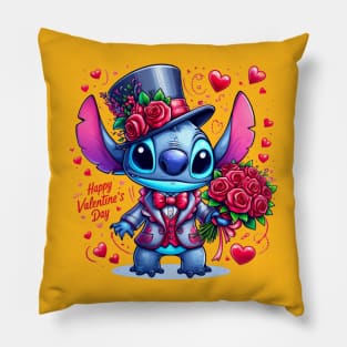 Valentines Day Stitch, Stitch Love Pillow