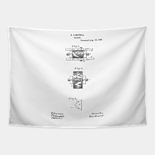 Gearing Vintage Retro Patent Hand Drawing Funny Novelty Gift Tapestry