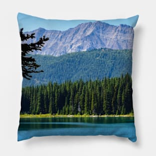 Mountain scene. Pillow