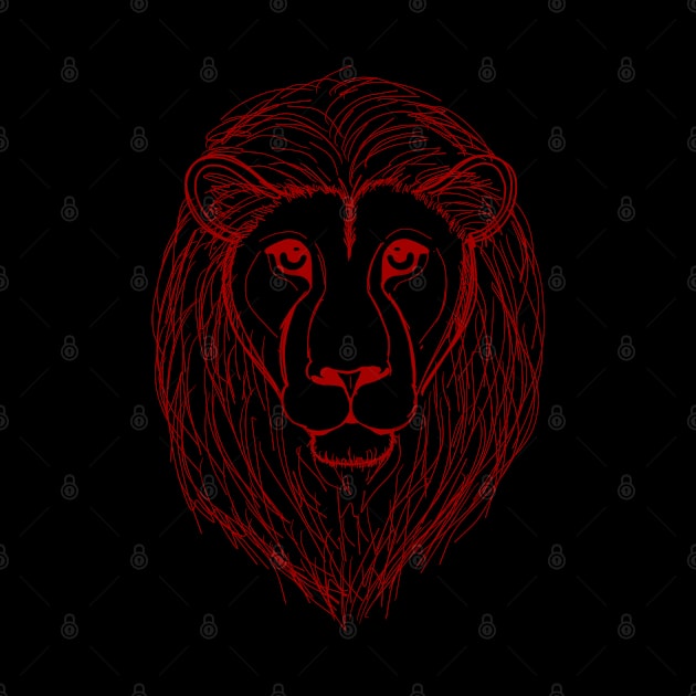 Lion (Red) by Aeriskate