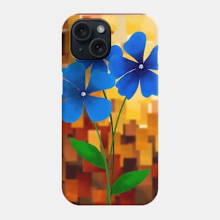 Blue Flowers Phone Case