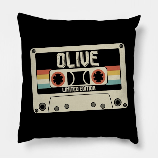 Olive - Limited Edition - Vintage Style Pillow by Debbie Art