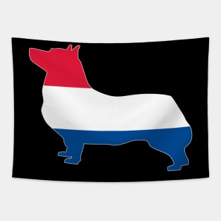 Swedish Vallhund Netherlands Flag Filled Tapestry