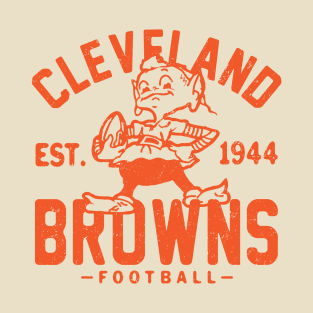 Retro Cleveland Browns 1 by Buck Tee T-Shirt