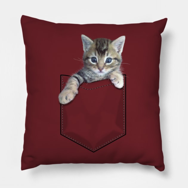 Kitten! Pillow by griffinjustdesigns