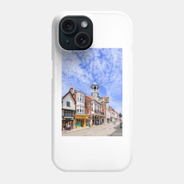 Guildford High Street in Summer Phone Case by GrahamPrentice