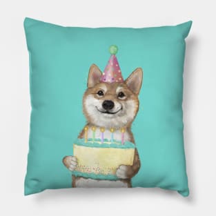 Birthday Fox Pillow