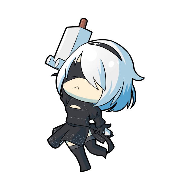 nier automata 2b chibi