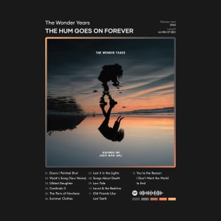 The Wonder Years - The Hum Goes on Forever Tracklist Album T-Shirt