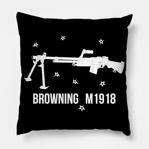 Browning M1918 (BAR) Pillow by FAawRay