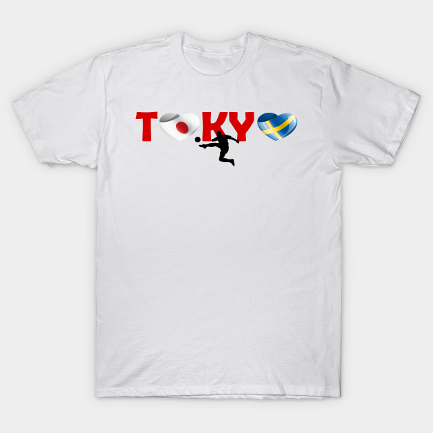 Discover Football in Tokyo - team Sweden (SE) - Football Team - T-Shirt